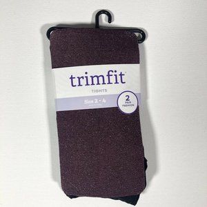 Trimfit Fashion Tights 2 Pair Black/Maroon